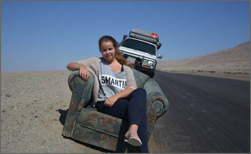fauteuil dans le désert